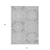 10' X 14' Gray And Dark Gray Geometric Washable Indoor Outdoor Area Rug