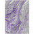 10' X 14' Purple And Ivory Abstract Washable Indoor Outdoor Area Rug - Purple, Ivory
