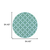 8' X 8' Blue and Green Round Geometric Stain Resistant Indoor Outdoor Area Rug