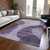 10' X 14' Purple Lavender And Eggplant Abstract Washable Indoor Outdoor Area Rug