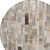 8' Taupe And Gray Round Striped Washable Indoor Outdoor Area Rug - Taupe, Gray
