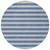 8' Round Tan Round Striped Washable Non Skid Indoor Outdoor Area Rug