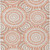 9' X 12' Coral And Ivory Geometric Washable Indoor Outdoor Area Rug