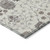 9' X 12' Ivory Brown And Gray Floral Washable Indoor Outdoor Area Rug