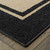 9' x 12' Sand and Black Border Indoor Outdoor Area Rug - 4512822764627