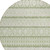 8' Artichoke Green And Ivory Round Quatrefoil Washable Indoor Outdoor Area Rug