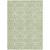 9' X 12' Artichoke Green And Ivory Geometric Washable Indoor Outdoor Area Rug Transitional Style - Artichoke Green, Ivory Color