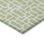 9' X 12' Artichoke Green And Ivory Geometric Washable Indoor Outdoor Area Rug Transitional Style - Artichoke Green, Ivory Color