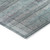 10' X 14' Teal Blue Gray And Charcoal Striped Washable Indoor Outdoor Area Rug