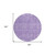 8' Plum And Lavender Round Floral Washable Indoor Outdoor Area Rug