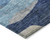 9' X 12' Blue Purple And Green Abstract Washable Indoor Outdoor Area Rug