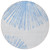 8' Denim Blue And Ivory Round Abstract Washable Indoor Outdoor Area Rug