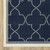 2' X 8' Navy Geometric Stain Resistant Indoor Outdoor Area Rug - 606114574125