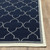 2' X 8' Navy Geometric Stain Resistant Indoor Outdoor Area Rug - 606114574125