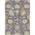 8' X 10' Eggplant Beige And Green Floral Washable Indoor Outdoor Area Rug