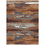 9' X 12' Copper Rust And Ivory Abstract Washable Indoor Outdoor Area Rug