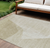 10' X 14' Beige Khaki And Taupe Abstract Washable Indoor Outdoor Area Rug