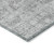 8' X 10' Gray Silver And Charcoal Floral Washable Indoor Outdoor Area Rug