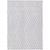 8' X 10' Lavender and Ivory Geometric Washable Non Skid Indoor Outdoor Area Rug