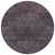 8' Eggplant Purple And Gray Round Geometric Washable Indoor Outdoor Area Rug