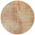 8' Terra Cotta And Copper Round Abstract Washable Indoor Outdoor Area Rug