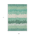 9' X 12' Sage Green And Ivory Striped Washable Indoor Outdoor Area Rug