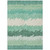 9' X 12' Sage Green And Ivory Striped Washable Indoor Outdoor Area Rug