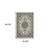 5' X 8' Ivory Oriental Stain Resistant Indoor Outdoor Area Rug - 606114582427