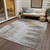 8' X 10' Taupe Khaki And Ivory Abstract Washable Indoor Outdoor Area Rug
