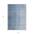 10' X 14' Navy Blue And Sky Blue Abstract Washable Indoor Outdoor Area Rug