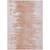 9' X 12' Terra Cotta Salmon And Copper Abstract Washable Indoor Outdoor Area Rug