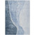 8' X 10' Navy Blue And Sky Blue Abstract Washable Indoor Outdoor Area Rug - Navy Blue, Sky Blue