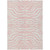 8' X 10' Pink And Gray Animal Print Washable Indoor Outdoor Area Rug