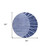8' Navy Blue And Sky Blue Round Abstract Washable Indoor Outdoor Area Rug - 608219315276