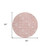 8' Pink Ivory And Blush Round Floral Washable Indoor Outdoor Area Rug