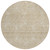 8' Beige And Ivory Round Geometric Washable Indoor Outdoor Area Rug - 880016733297
