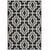 8' X 11' Black and Gray Geometric Stain Resistant Indoor Outdoor Area Rug