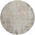 8' Taupe And Ivory Round Abstract Washable Indoor Outdoor Area Rug - 880016665833