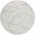 8' Ivory And Beige Round Abstract Washable Indoor Outdoor Area Rug - 608219309497