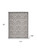 10' X 13' Grey And Charcoal Damask Non Skid Indoor Outdoor Area Rug - 606114455158