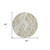8' Khaki Tan And Beige Round Geometric Washable Indoor Outdoor Area Rug