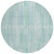 8' Turquoise And Pale Aqua Round Striped Washable Indoor Outdoor Area Rug