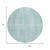 8' Turquoise And Pale Aqua Round Striped Washable Indoor Outdoor Area Rug