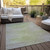 9' X 12' Sage And Artichoke Green Abstract Washable Indoor Outdoor Area Rug - Sage, Artichoke Green