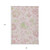 8' X 10' Pink Blush And Artichoke Green Floral Washable Indoor Outdoor Area Rug - 606114998709