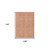 9' X 12' Salmon And Copper Floral Washable Indoor Outdoor Area Rug