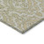 9' X 12' Artichoke Green And Beige Medallion Washable Indoor Outdoor Area Rug