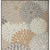 9' X 12' Natural Floral Non Skid Indoor Outdoor Area Rug - 606114454410