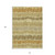 10' X 14' Gold Brown And Gray Striped Washable Indoor Outdoor Area Rug