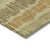 10' X 14' Gold Brown And Gray Striped Washable Indoor Outdoor Area Rug